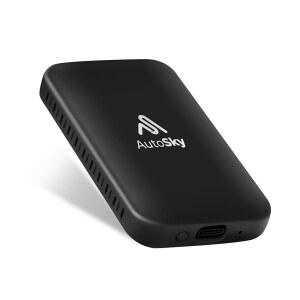 오토스카이 라이트 박스 듀얼 플러스 2026 - 무선 카플레이 및 안드로이드 오토 어댑터 WiFi 모듈 넷플릭스 유튜브 지원 안정적인 연결, 재연결 필요 없음