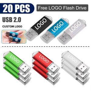 도매 20 팩 로트 USB 1GB 2GB 4GB 8GB 플래시 드라이브 메모리 스틱 Pendrive Thumb Drive 32G 디스크