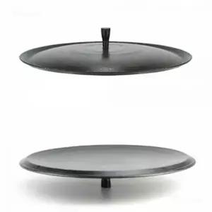 삼겹살용 전통 무쇠솥뚜껑 불판 고기구이 팬