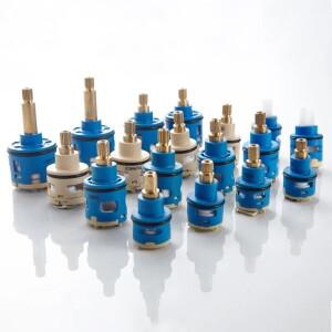 샤워 밸브 세라믹 수도꼭지 카트리지 2/3/4/5 웨이 분배기 혼합 교체 부품 크기 22/25/26/33mm