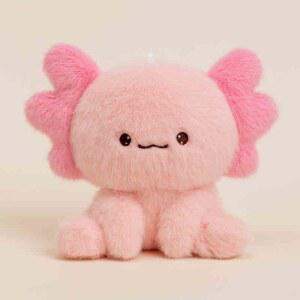 도롱뇽인형 아홀로틀 우파루파 인형 리브하트 48cm 애착인형 해양생물인형 키홀더 블랙