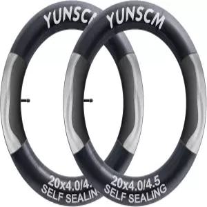 2-PCS 20x4 자가 밀봉 뚱뚱한 자전거 튜브 20 x 4.0/4.5 AV32mm 초자동 수리 천공 저항성 4 1/4 20x4.50