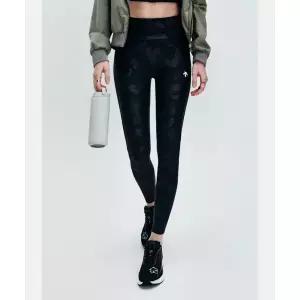 [국내매장판] 데상트 DESCENTE 여성 패턴 배색 레깅스 블랙(SO322TKL72) SO322TKL72_BLK0 204425