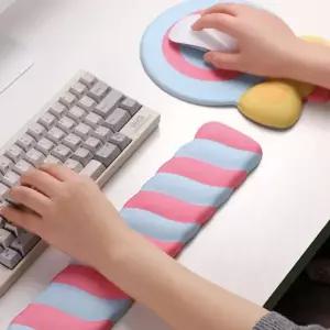 마우스 손목 받침대 부드러운 게이밍 팜레스트 키보드 손목 받침대 사무실 세트 보호대 데스크 패드 용품