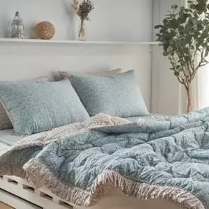 싱글이불 스프레드 싱글 세트 블루 침대침구세트 싱글이불세트 침구셋트