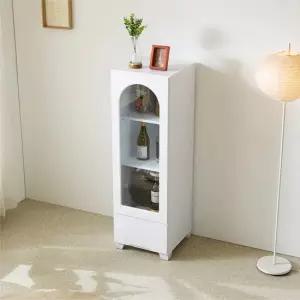 아테네 400 고급유리 다용도 틈새장식장