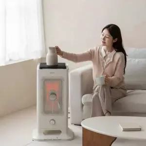 [무케] 고요아 전기히터 오방 난로 가정용 사무실 원룸 저소음 난방기 스토브