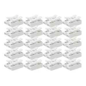 2P 단자대 전선 연결 커넥터 전기 전원 단자 20개