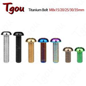 Tgou 티타늄 볼트 M8x15 20 25 30 35mm 바이크 오토바이 디스크 브레이크 용 알렌 키 헤드 나사