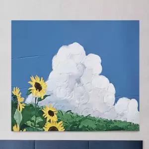 해바라기유화천포스터 GMB892O5 인테리어 포스터 중형