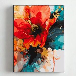 꽃그림 diy 그림그리기 캔버스 미술 자작나무숲 취미생활 나무 화 45x60cm