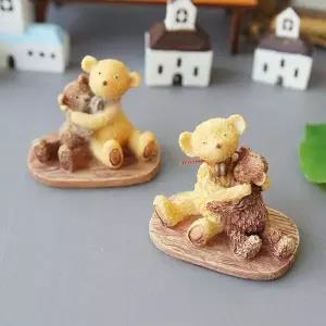 허그 TJO325G0 곰돌이 2P 스타일 미니어처 세트 추천 인테리어