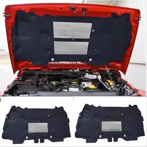 2006- 지프호환 랭글러 액세서리 열 방음 코튼 프론트 후드 엔진 방화벽 매트 패드 커버 소음 데드너