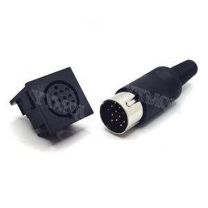 1PCS Ds-13-04 사각형 s 대형 터미널 관대 한 13 코어 소켓 핀 DIN 암 수 플러그