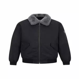 [페라로밀라노](정가839000원) 남성겨울 항공점퍼스타일MA-1 양모카라탈착 구스다운 패딩점퍼 AM0FOJO453