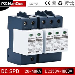 DC SPD 100V 250V 서지 피뢰기 보호 번개 20KA 신 에너지