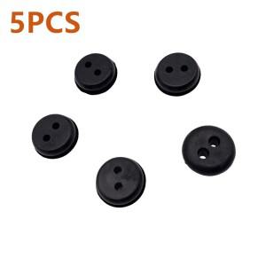 연료 라인 그로밋 도장 링 정원 트리머 잔디 예초기 전기톱 부품 고무 가스 탱크 도구 2 홀 5 개