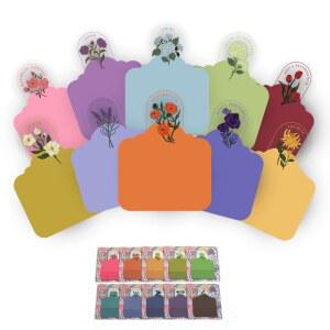 Mr. Pen- 플라스틱 투명 성경 일기 스티커 메모, 패드 10개, 시트 200장, 식물 디자인, 스타일리시한 보호 봉투가 있는 공부 용품