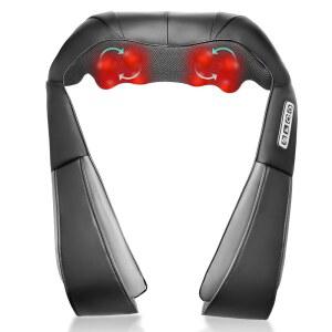 를 위한 온열 및 심부 조직 반죽 백 마사지기를 사용하는 가제조 시아츠 등 목 마사지기