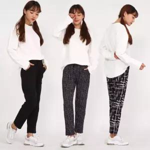 여성 바지 융털 트레이닝 기모 보온 팬츠 겨울 밴딩