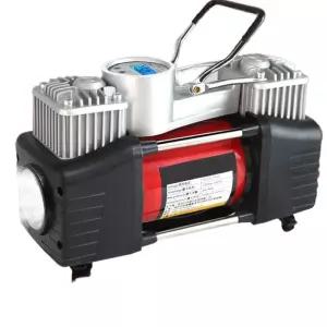 타이어 공기주입기 휴대용 에어펌프 에어게이지 내장 빠른