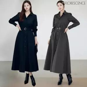 [플로레센스]리안셔츠벨트원피스(색상선택)