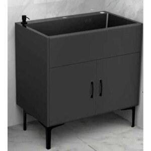 서랍 싱크대 하부장 68x45 씽크대 빨래 싱글 흰색 슬롯 개수대