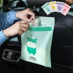 차량용 주방 쓰레기 봉투 귀여운 캐릭터 디자인 정리용 비닐 (WFKHD1W)