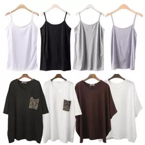 빅사이즈 나시 썸머 반팔 가오리 루즈핏 롱 쿨 티셔츠 사이즈에서 자유로운