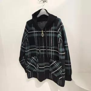 Sellys HC03 큰체크 후드 가디건 큰체크 그린 후드가디건 Sp053026 48