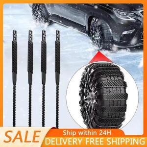 직물 스노우체인 스노우 체인 1/4/10개 타이어 우레탄 세트 휠 벨트 자동차 겨울용 미끄럼 방지