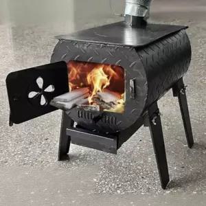 쓰레기 소각로 장작 난로 실버 스텐 화로대 화덕 화목