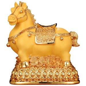 금마 저금통 장식 금색 말 공예품 비즈니스 선물