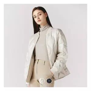 [지오다노/본사] 374512 여 퀼팅 초경량 바머 자켓