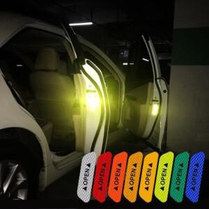 Reflective Car Sticker Safety Open Warning Decal For 쉐보레호환 Cruze Aveo Captiva Niva Spark Orland