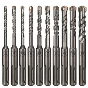 1Pc 콘크리트 SDS Plus 4-12mm 비트 크로스 커터 헤드 더블 오거 해머 110mm 벽  블록 전기