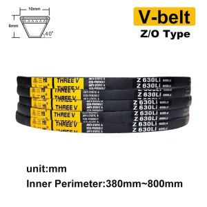 O/Z 고무 V 벨트 드라이브 컨베이어 동력 전달 스트랩 길이: 380mm-800mm