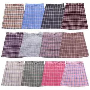 체크무늬 하이웨스트 스커트 교복치마 시리즈3 (WFKJBKS)