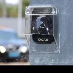 무선 초인종 방수 커버 벨 버튼 보호용 덮개 송신기 전원 (WFKJGP5)