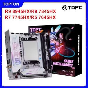 토프톤 4베이 게이밍 NAS 메인보드 AMD 라이젠 9 8945HX R7 7745HX 2*M.2 NVMe 4*SATA PCIe4.0X16 2.5G LAN