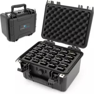 최대 25 호너 펜더 및 기타 5인치 하모니아와 호환되는 다중 고조파용 CASEMATIX 하모니카 케이스 - 리드