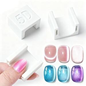 5D 자동 캣아이 마그넷 강력 네일 아트 도구 젤 폴리쉬 프렌치 라인 유리 비즈 패턴 전문가용 매니큐어 키