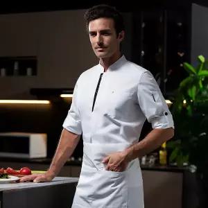 조리복 셰프복 요리복 주방복 주방 작업복 서양 레스토랑 요리사 유니폼 가을 겨울 복장 케이터링 호텔 캔