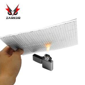 자동차 방음 매트 차폐 천장 ZARKOR 열 풍절음 패드 알루미늄 내열 흡음재 호일 단열재 자동 50X200CM 방화벽 도어