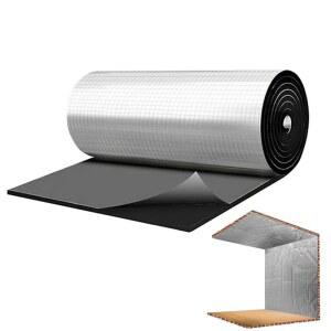 자동차 방음 매트 패드 풍절음 흡음재 열 보호 포일 필름 고온 내성 유리 섬유 알루미늄 테이프 접착식 단열
