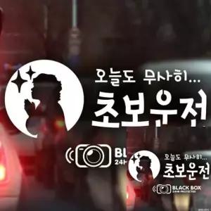 초보운전 자동차 스티커 안전운전 블랙박스 차량용 안내 (WFKKWOE)