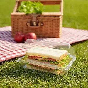 투명 샐러드 샌드위치 보관함 50개 음식 보관 케이스 도시락 용기