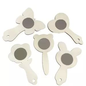 고품질 원목 손거울 만들기 세트 공예 체험용 10개입 원목거울 (WFKKQ29)