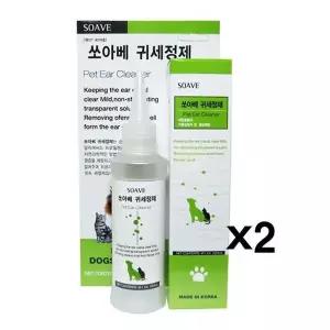 쏘아베 캣 강아지 120ml X2개 귀관리 귀청소 귀세정제 이어클리너