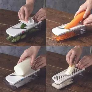 일본산 YKA614I4 채칼 만능채칼 세트 강판 4종 컴팩트